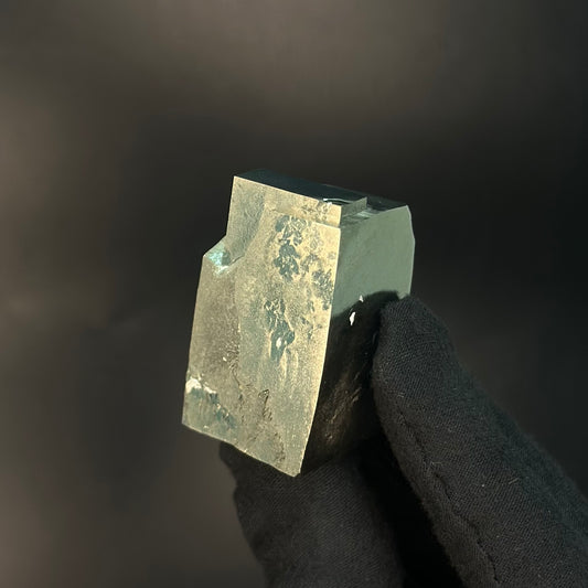*Rectangular Pyrite Specimen from Mina Ampliación A Victoria, Navajún, Spain.