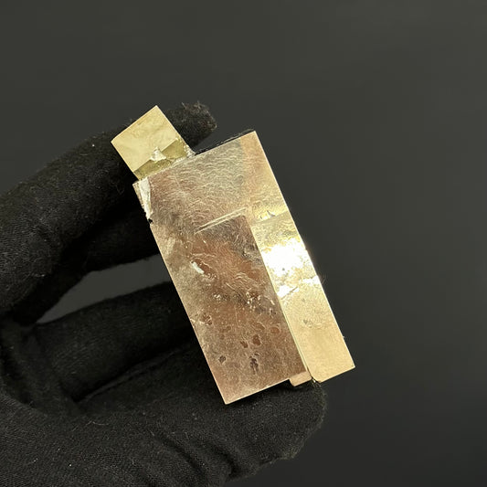 *Rectangle Pyrite Specimen from Mina Ampliación A Victoria, Navajún, Spain.