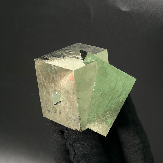 Intergrown Pyrite Cubes Specimen from Mina Ampliación A Victoria, Navajún, Spain.