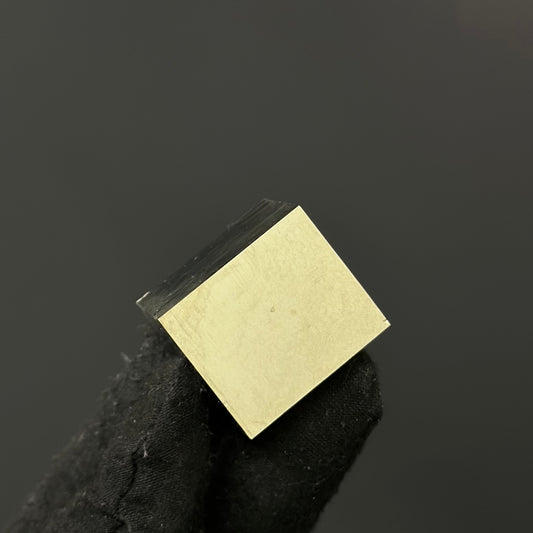 *SINGLE CUBE | Cubic Pyrite from Mina Ampliación A Victoria, Navajún, Spain.