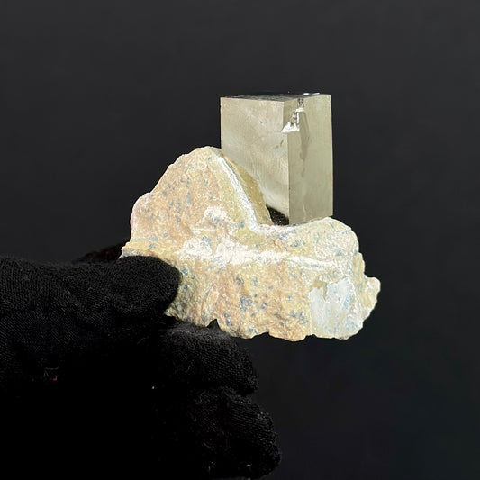 *Rectangle on Matrix Pyrite from Mina Ampliación A Victoria, Navajún, Spain.