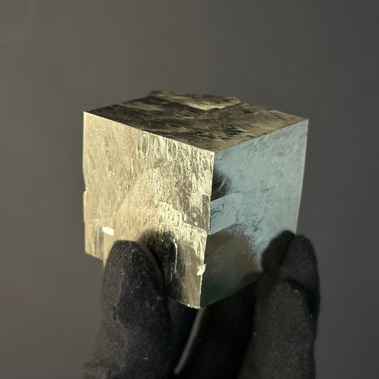 Intergrown Pyrite Cubes Specimen from Mina Ampliación A Victoria, Navajún, Spain.