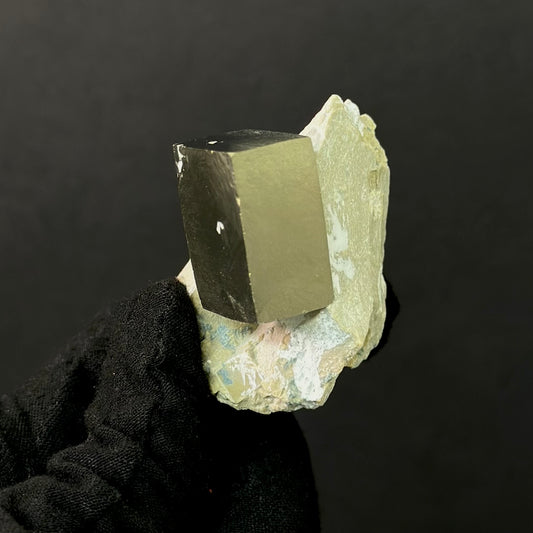 *Rectangle on Matrix Pyrite from Mina Ampliación A Victoria, Navajún, Spain.