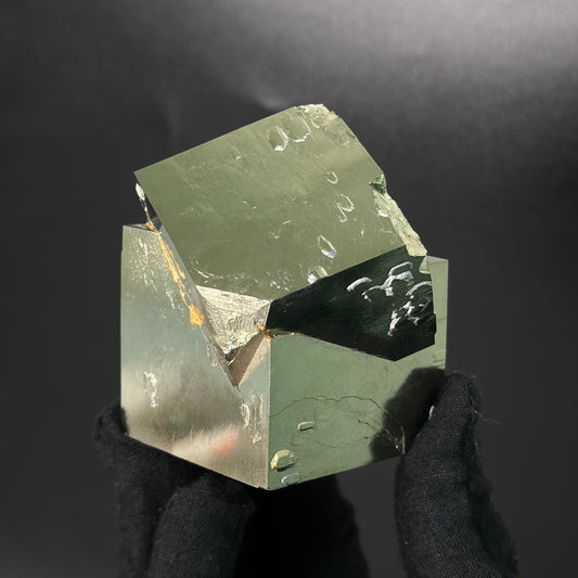 Intergrown Pyrite Cubes Specimen from Mina Ampliación A Victoria, Navajún, Spain.