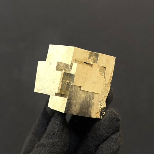 Intergrown Pyrite Cubes Specimen from Mina Ampliación A Victoria, Navajún, Spain.