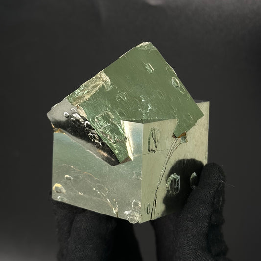 Intergrown Pyrite Cubes Specimen from Mina Ampliación A Victoria, Navajún, Spain.