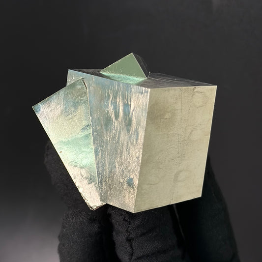 Intergrown Pyrite Cubes Specimen from Mina Ampliación A Victoria, Navajún, Spain.