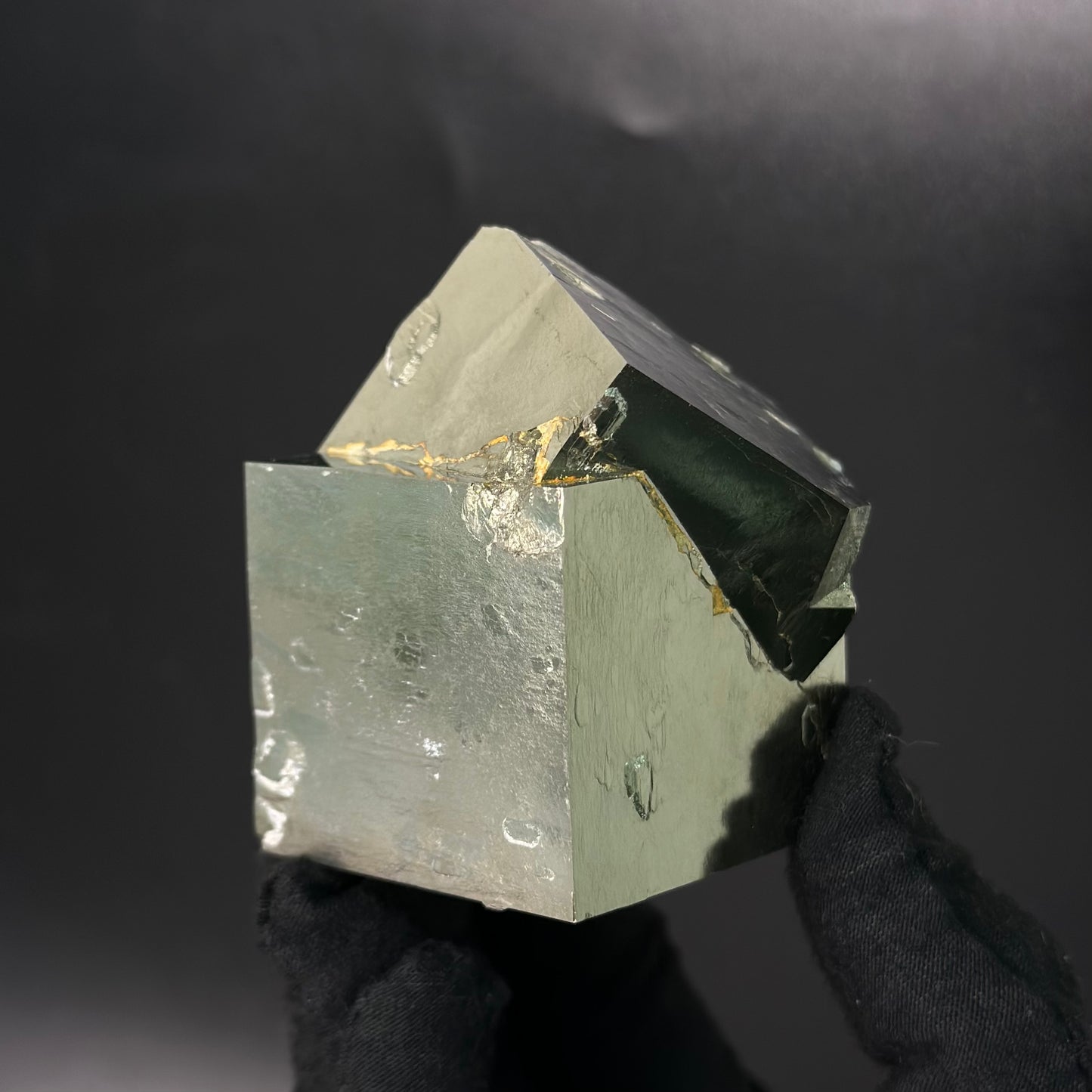 Intergrown Pyrite Cubes Specimen from Mina Ampliación A Victoria, Navajún, Spain.