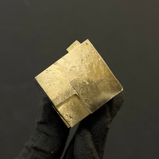 Intergrown Pyrite Cubes Specimen from Mina Ampliación A Victoria, Navajún, Spain.