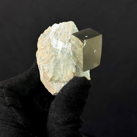 *Rectangle on Matrix Pyrite from Mina Ampliación A Victoria, Navajún, Spain.