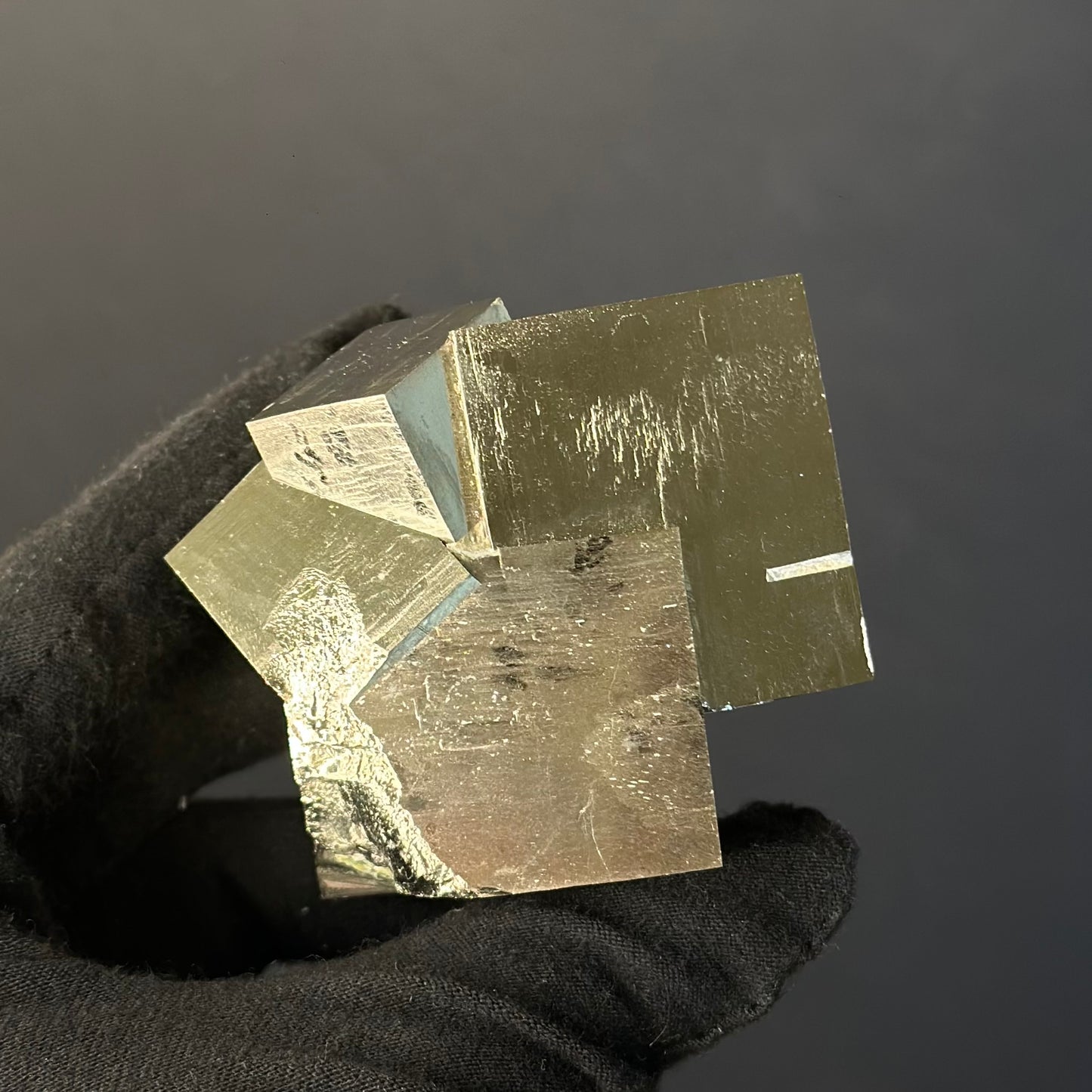 Intergrown Pyrite Cubes Specimen from Mina Ampliación A Victoria, Navajún, Spain.