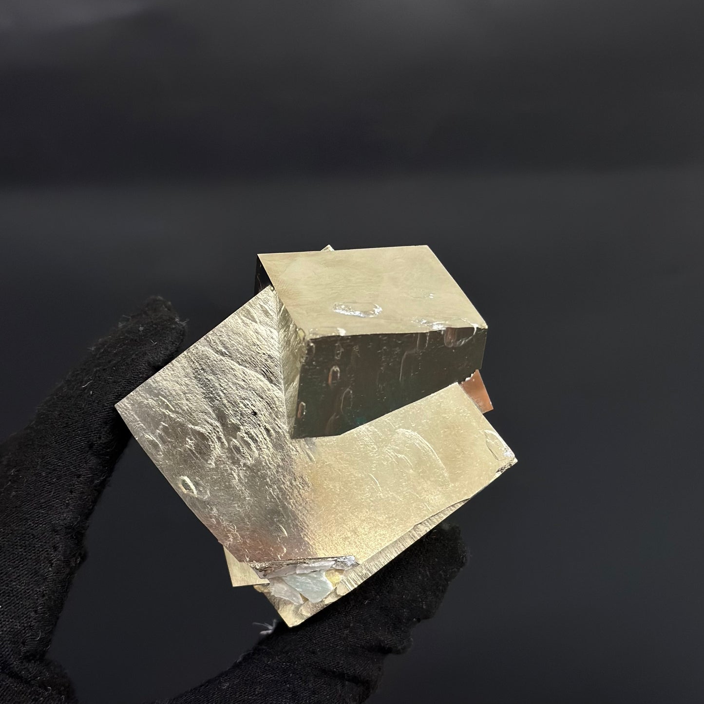 Intergrown Pyrite Cubes Specimen from Mina Ampliación A Victoria, Navajún, Spain.
