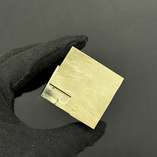 *Single Cube Pyrite Specimen from Mina Ampliación A Victoria, Navajún, Spain.