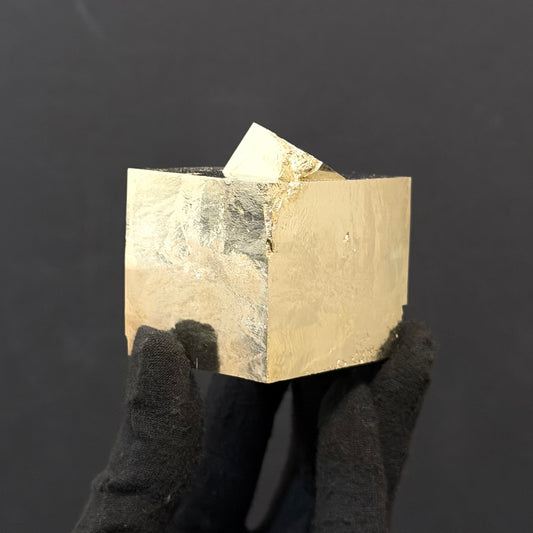 Intergrown Pyrite Cubes Specimen from Mina Ampliación A Victoria, Navajún, Spain.
