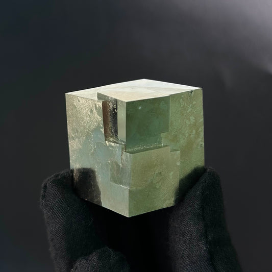 *Single Cube Pyrite Specimen from Mina Ampliación A Victoria, Navajún, Spain.