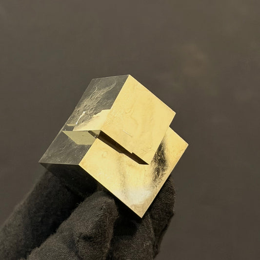 Intergrown Pyrite Cubes Specimen from Mina Ampliación A Victoria, Navajún, Spain.