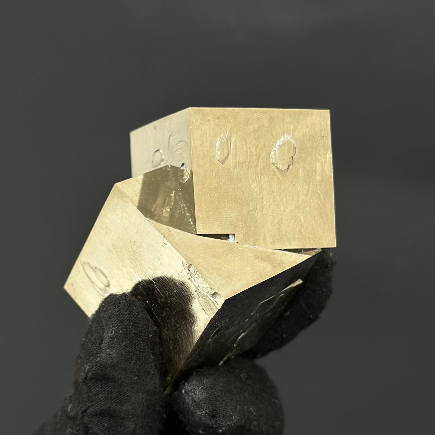 Intergrown Pyrite Cubes Specimen from Mina Ampliación A Victoria, Navajún, Spain.