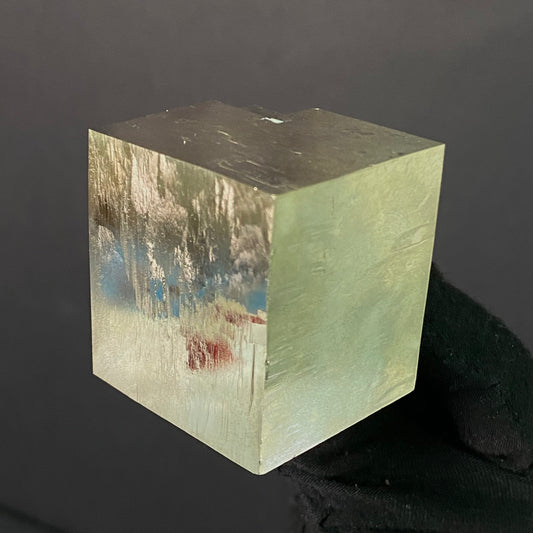 *Single Cube Pyrite Specimen from Mina Ampliación A Victoria, Navajún, Spain.