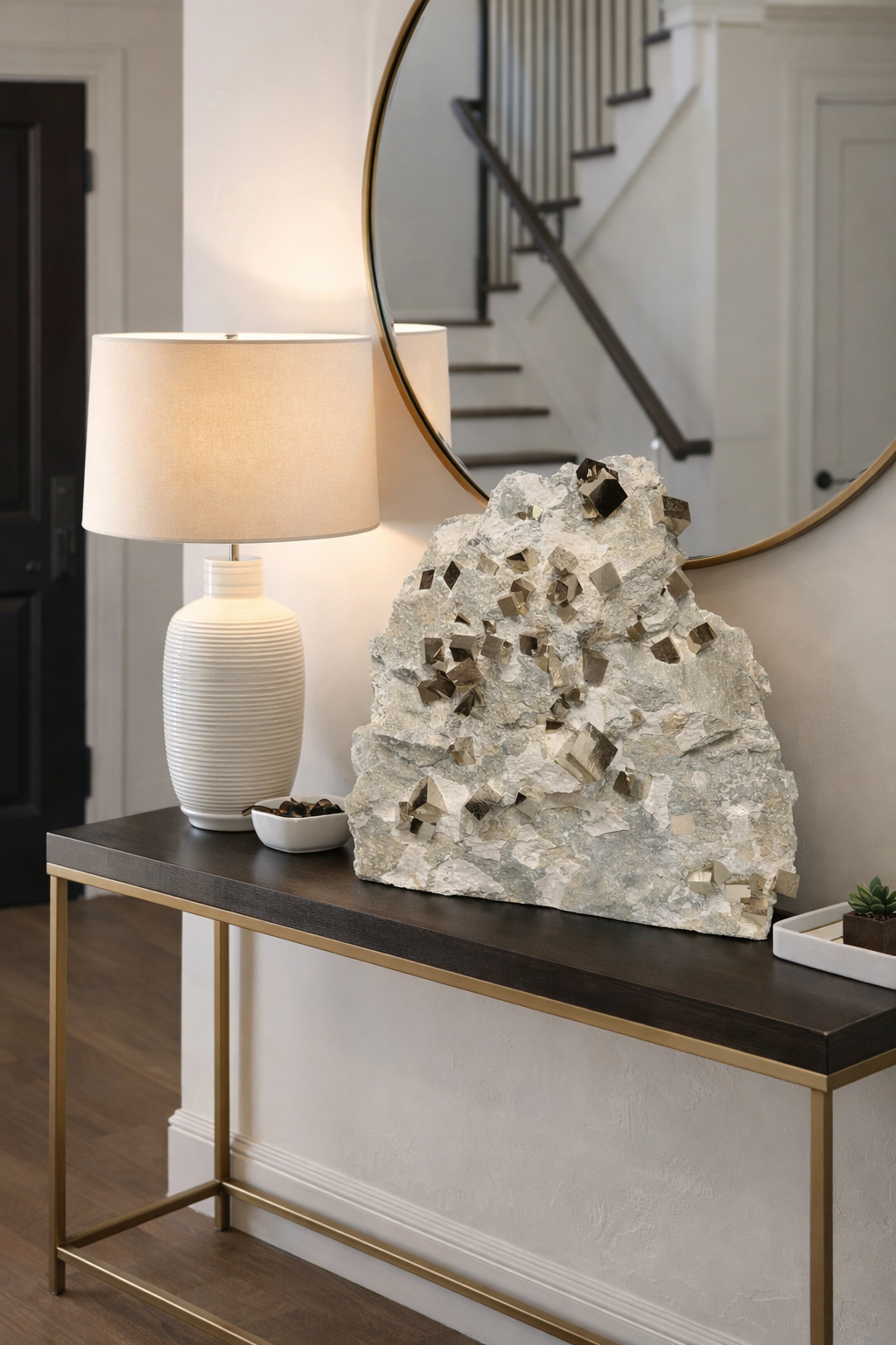 Large Genuine Pyrite Cubes on Matrix