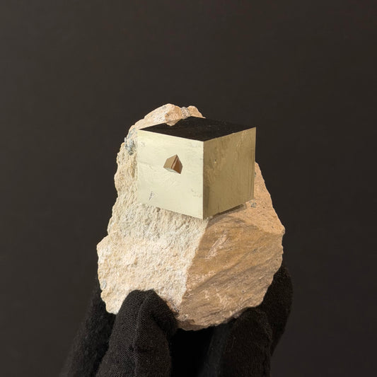 *Intergrown on Matrix Pyrite Specimen from Mina Ampliación A Victoria, Navajún, Spain.