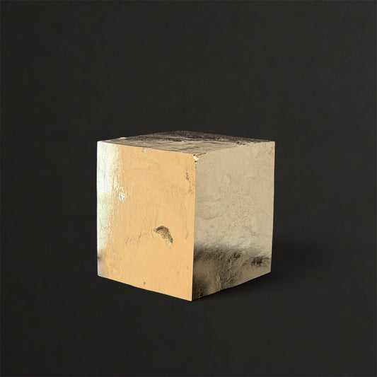 Single Cubic Pyrite from Mina Ampliación A Victoria, Navajún, Spain.