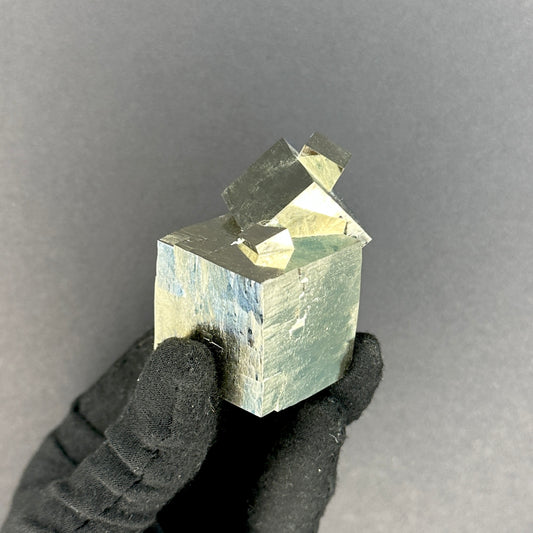 Pyrite Cube Intergrown from Navajún, Spain