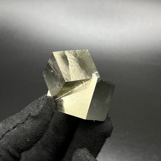 Cubic Pyrite Intergrown from Mina Ampliación A Victoria, Navajún, Spain.