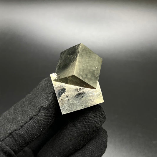 Cubic Pyrite Intergrown from Mina Ampliación A Victoria, Navajún, Spain.