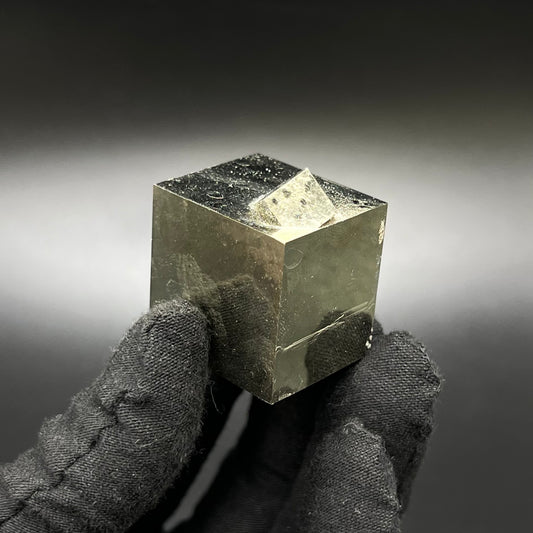 Cubic Pyrite, from Mina Ampliación A Victoria, Navajún, Spain.