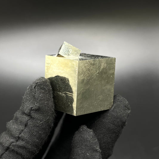 Cubic Pyrite, from Mina Ampliación A Victoria, Navajún, Spain.