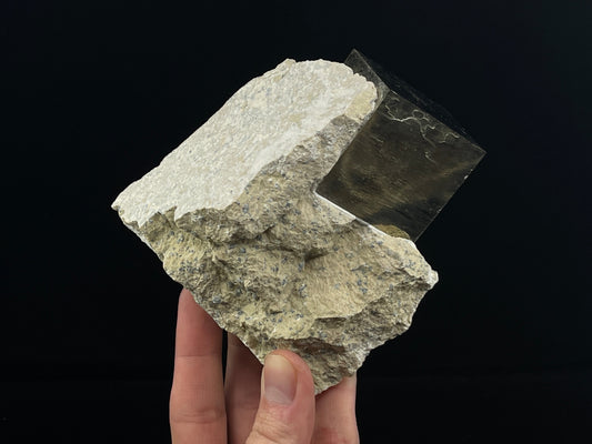 Cubic Pyrite from Victoria Mine, Navajún, La Rioja, Spain