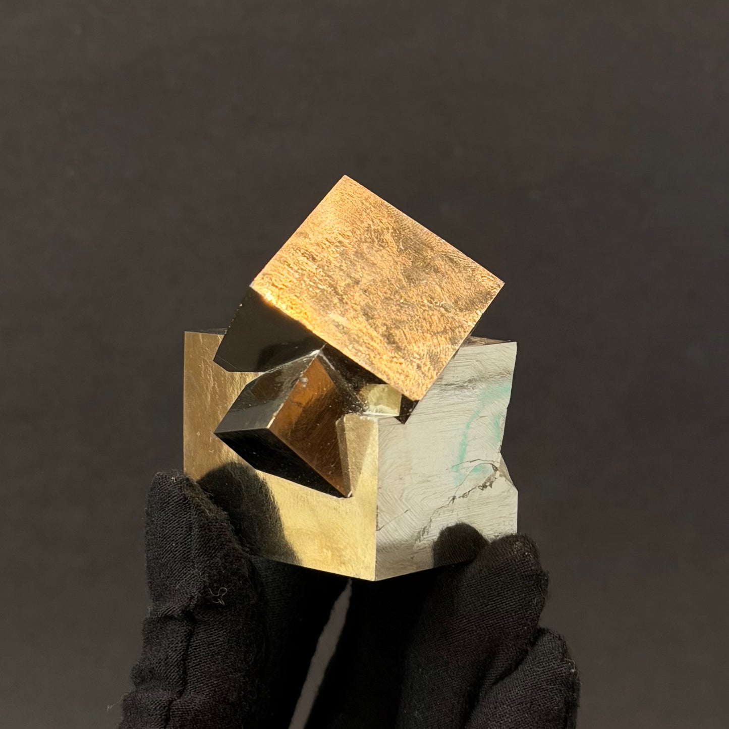 *Intergrown Pyrite Cubes Specimen from Mina Ampliación A Victoria, Navajún, Spain.
