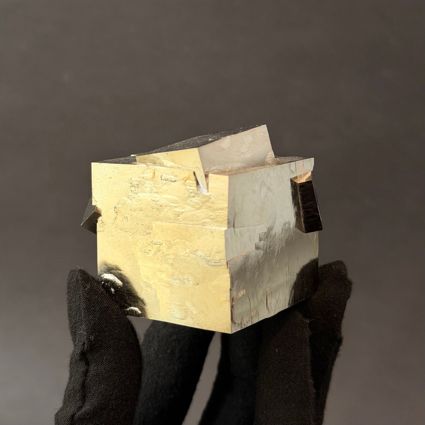 *Intergrown Pyrite Cubes Specimen from Mina Ampliación A Victoria, Navajún, Spain.