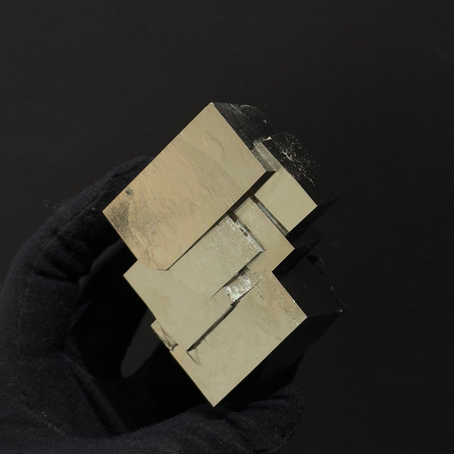 *Intergrown Pyrite Cubes Specimen from Mina Ampliación A Victoria, Navajún, Spain.