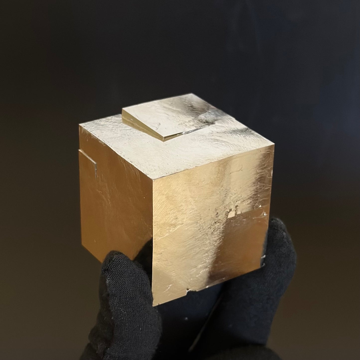 Single Pyrite Cube from Mina Ampliación A Victoria, Navajún, Spain.