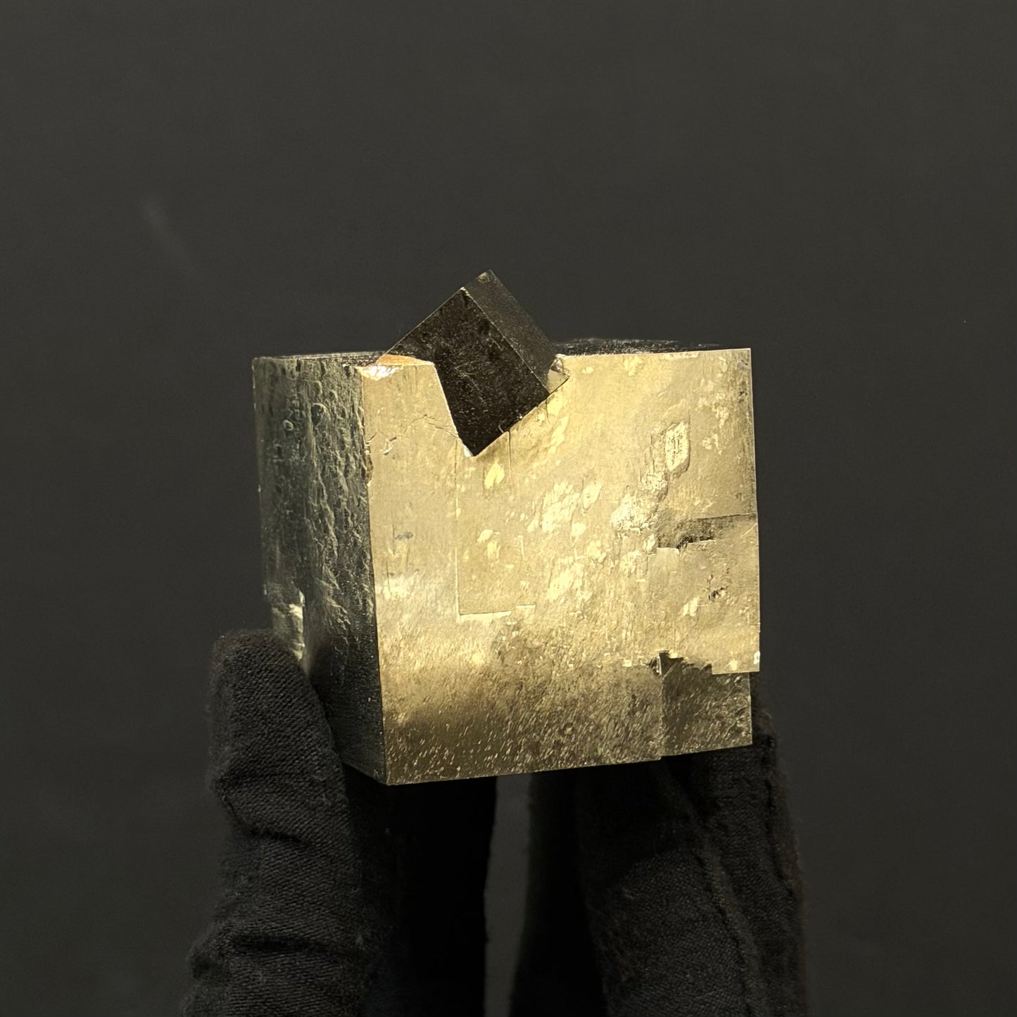*Intergrown Pyrite Cubes Specimen from Mina Ampliación A Victoria, Navajún, Spain.
