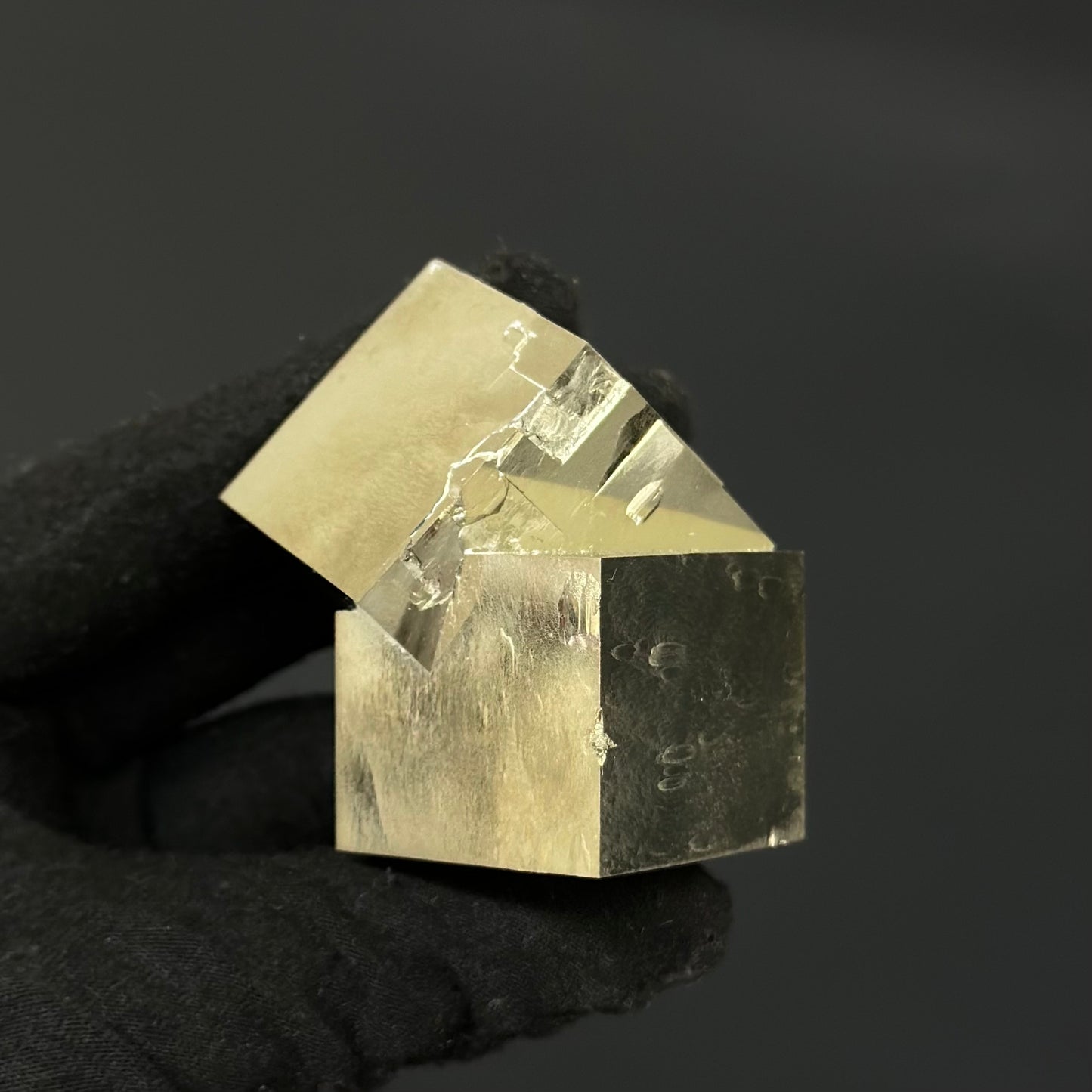 Intergrown Pyrite Cubes Specimen from Mina Ampliación A Victoria, Navajún, Spain.