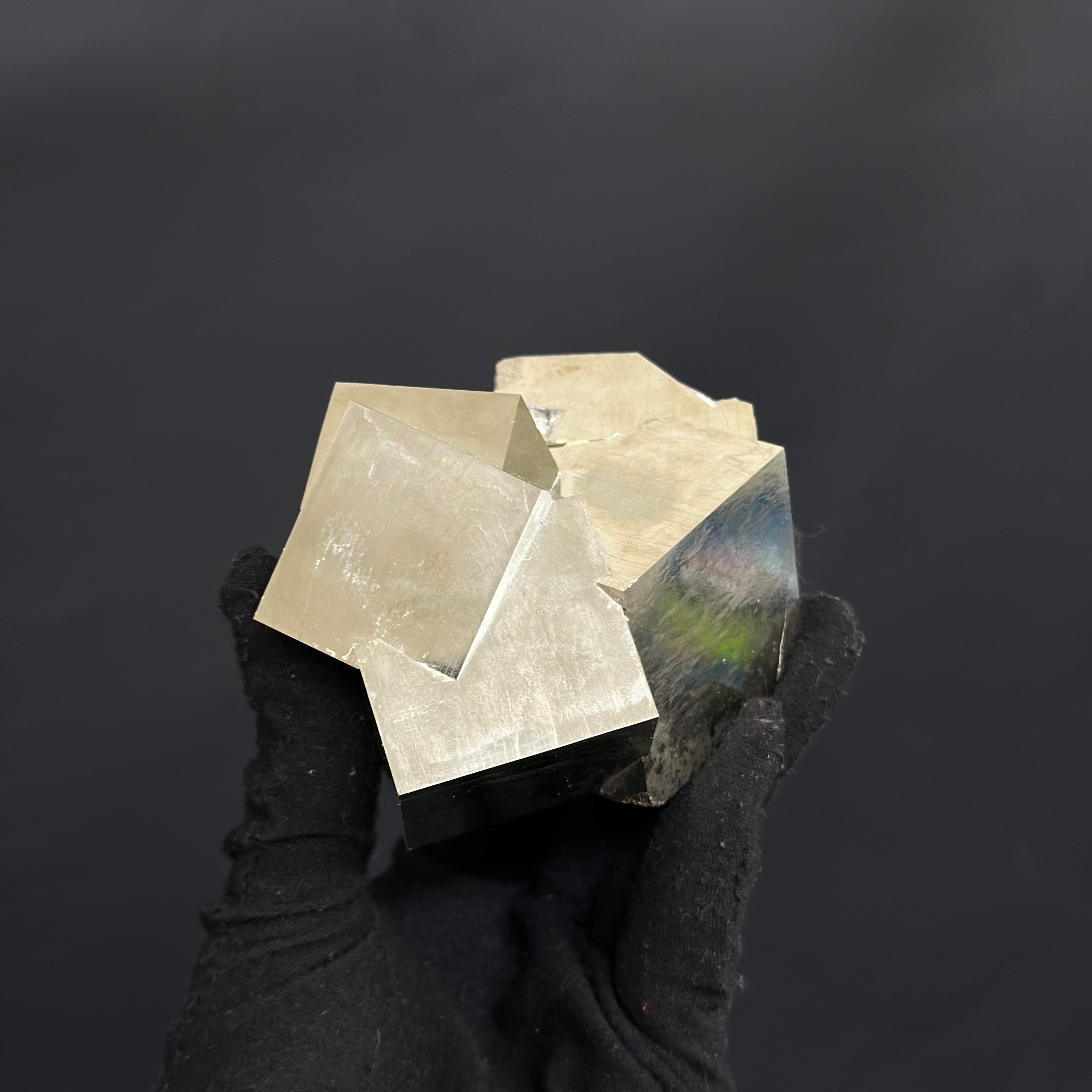 Intergrown Pyrite Specimen from Mina Ampliación A Victoria, Navajún, Spain.