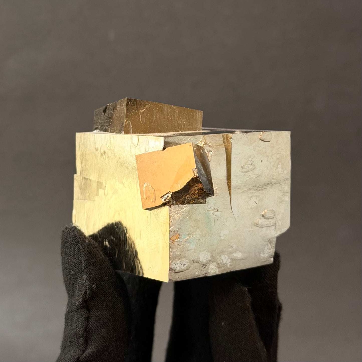 *Intergrown Pyrite Cubes Specimen from Mina Ampliación A Victoria, Navajún, Spain.