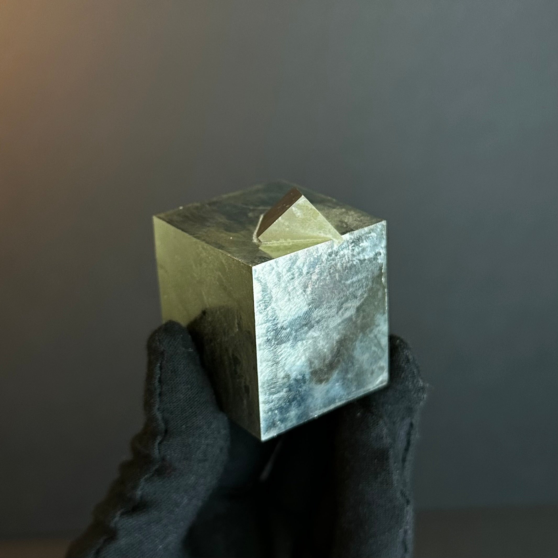 Cubic Pyrite from Mina Ampliación A Victoria, Navajún, Spain.