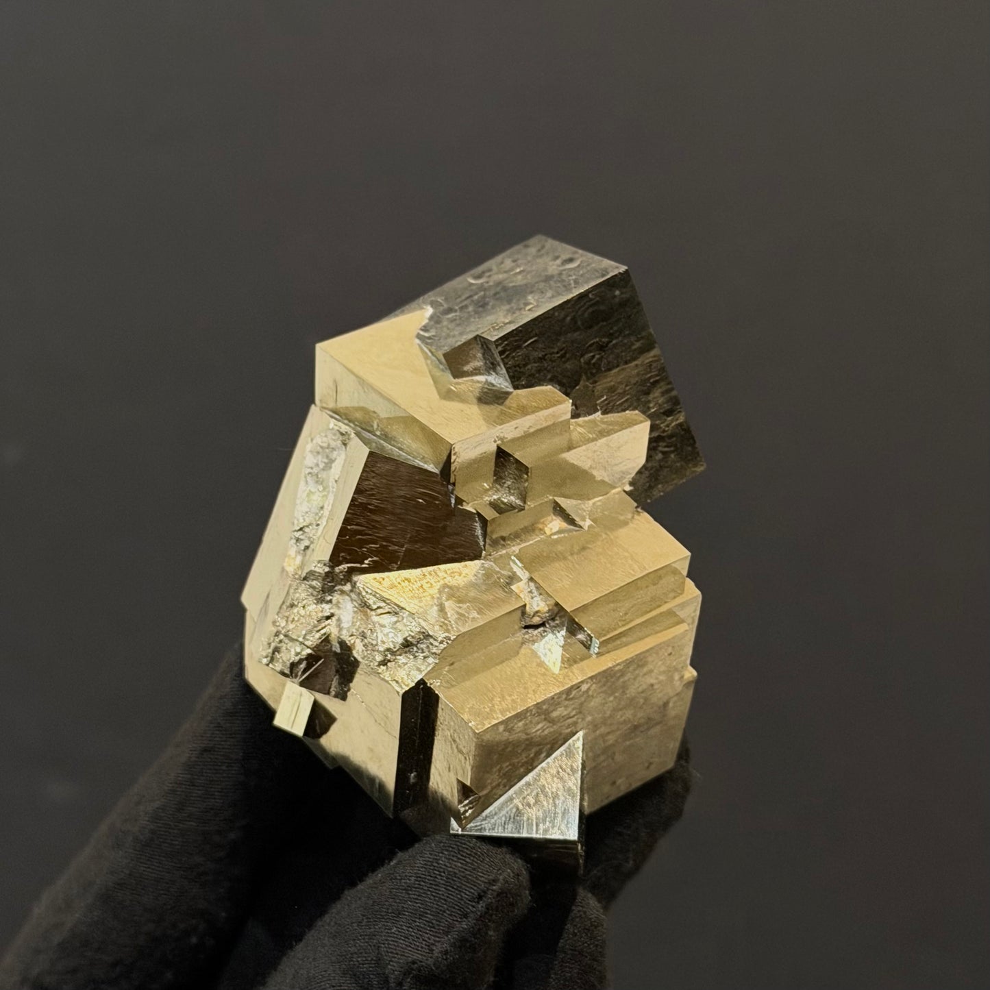 *Intergrown Pyrite Cubes Specimen from Mina Ampliación A Victoria, Navajún, Spain.