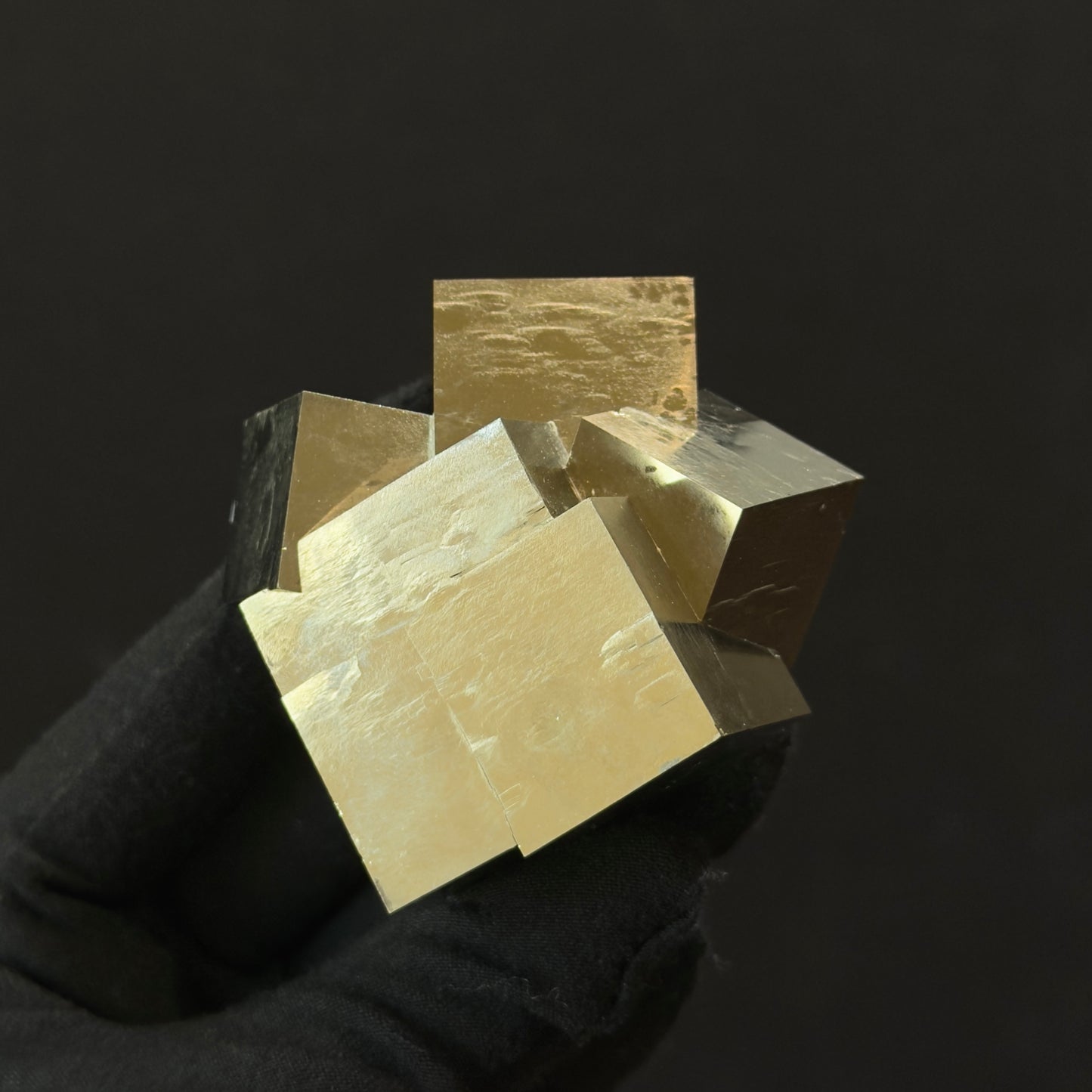 *Intergrown Pyrite Cubes Specimen from Mina Ampliación A Victoria, Navajún, Spain.