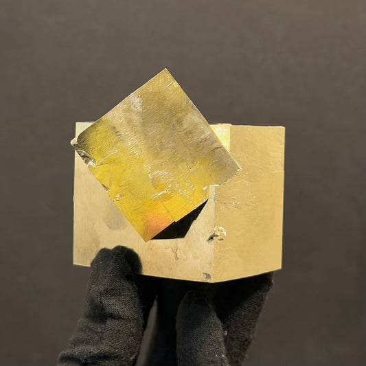 Intergrown Pyrite Specimen from Mina Ampliación A Victoria, Navajún, Spain.