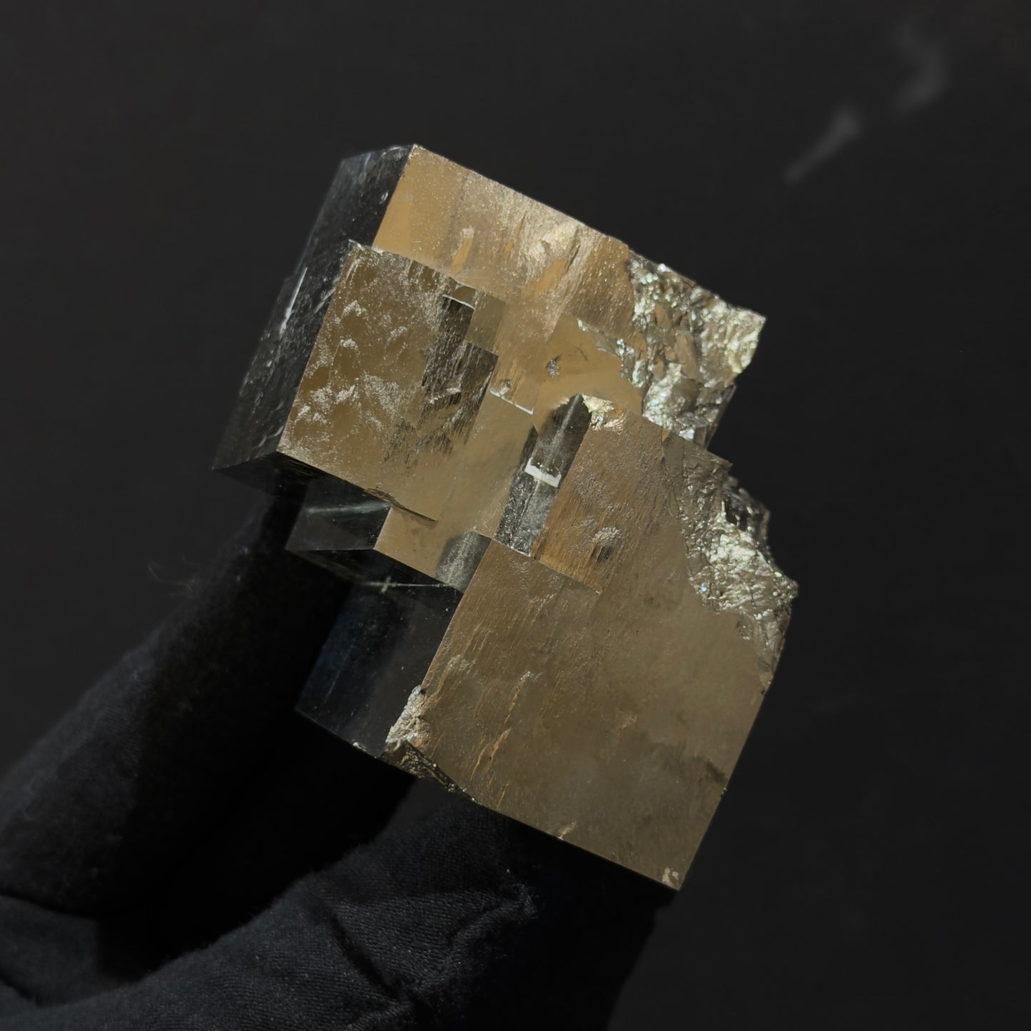 *Intergrown Pyrite Cubes Specimen from Mina Ampliación A Victoria, Navajún, Spain.