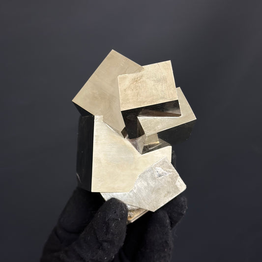 Intergrown Pyrite Specimen from Mina Ampliación A Victoria, Navajún, Spain.