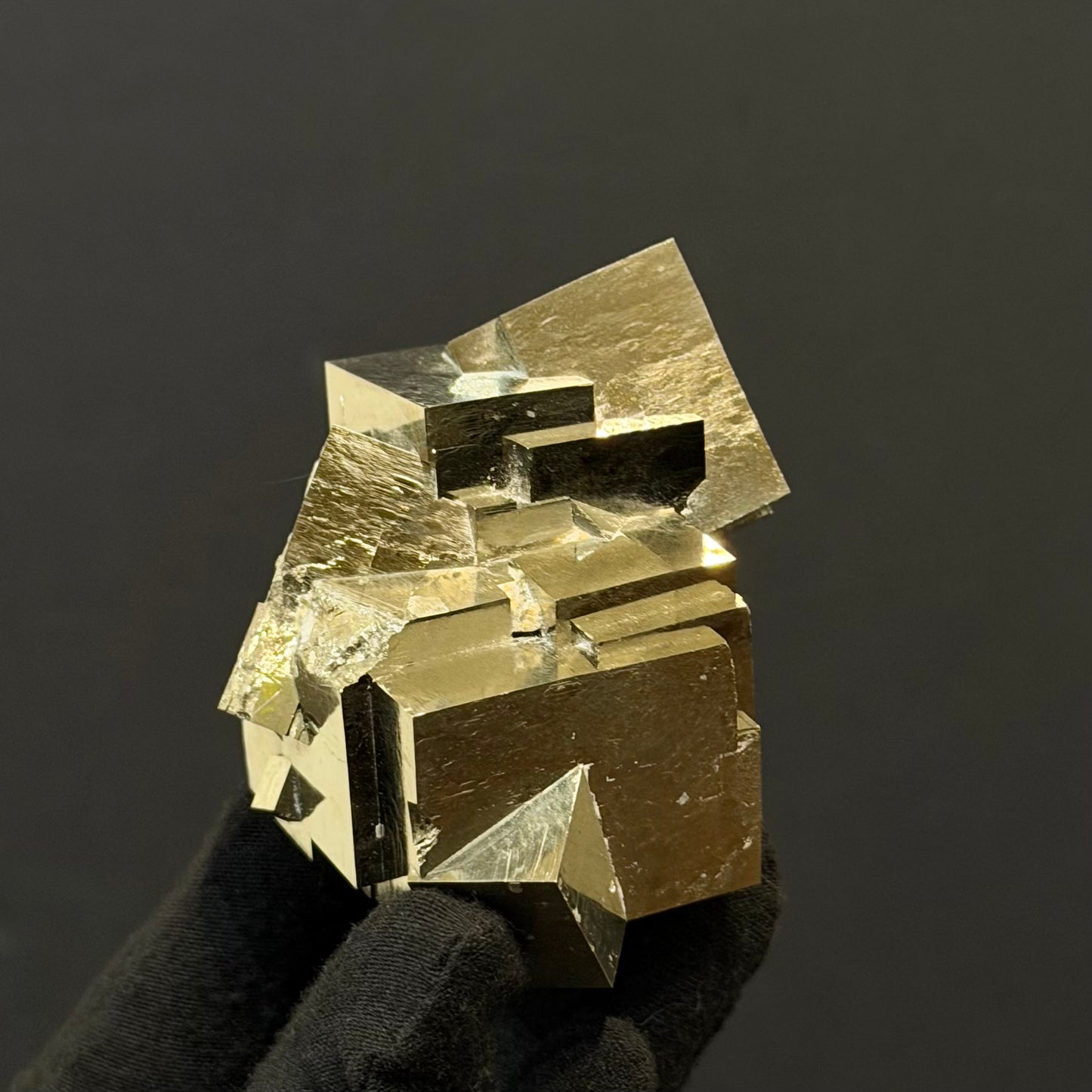 *Intergrown Pyrite Cubes Specimen from Mina Ampliación A Victoria, Navajún, Spain.