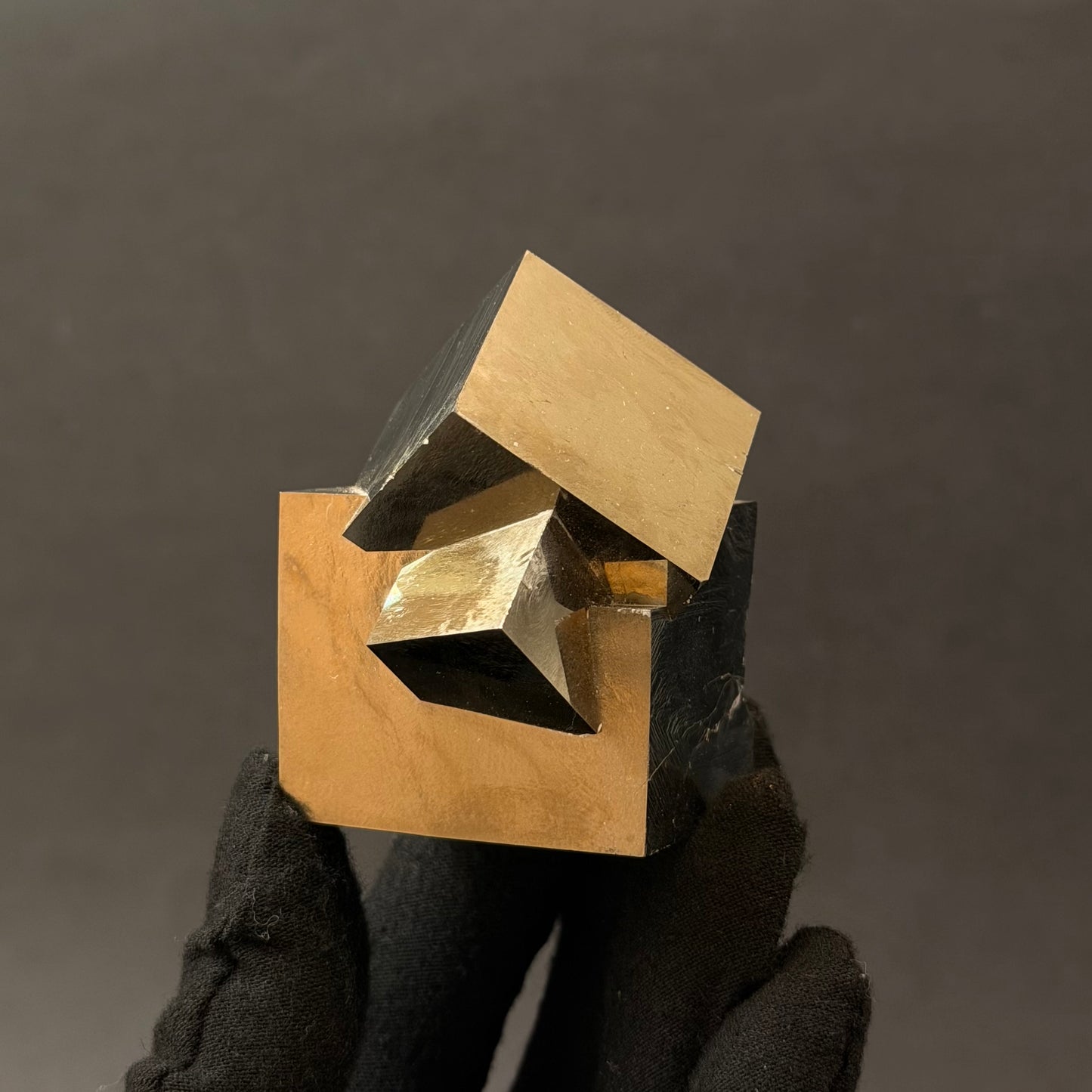 *Intergrown Pyrite Cubes Specimen from Mina Ampliación A Victoria, Navajún, Spain.