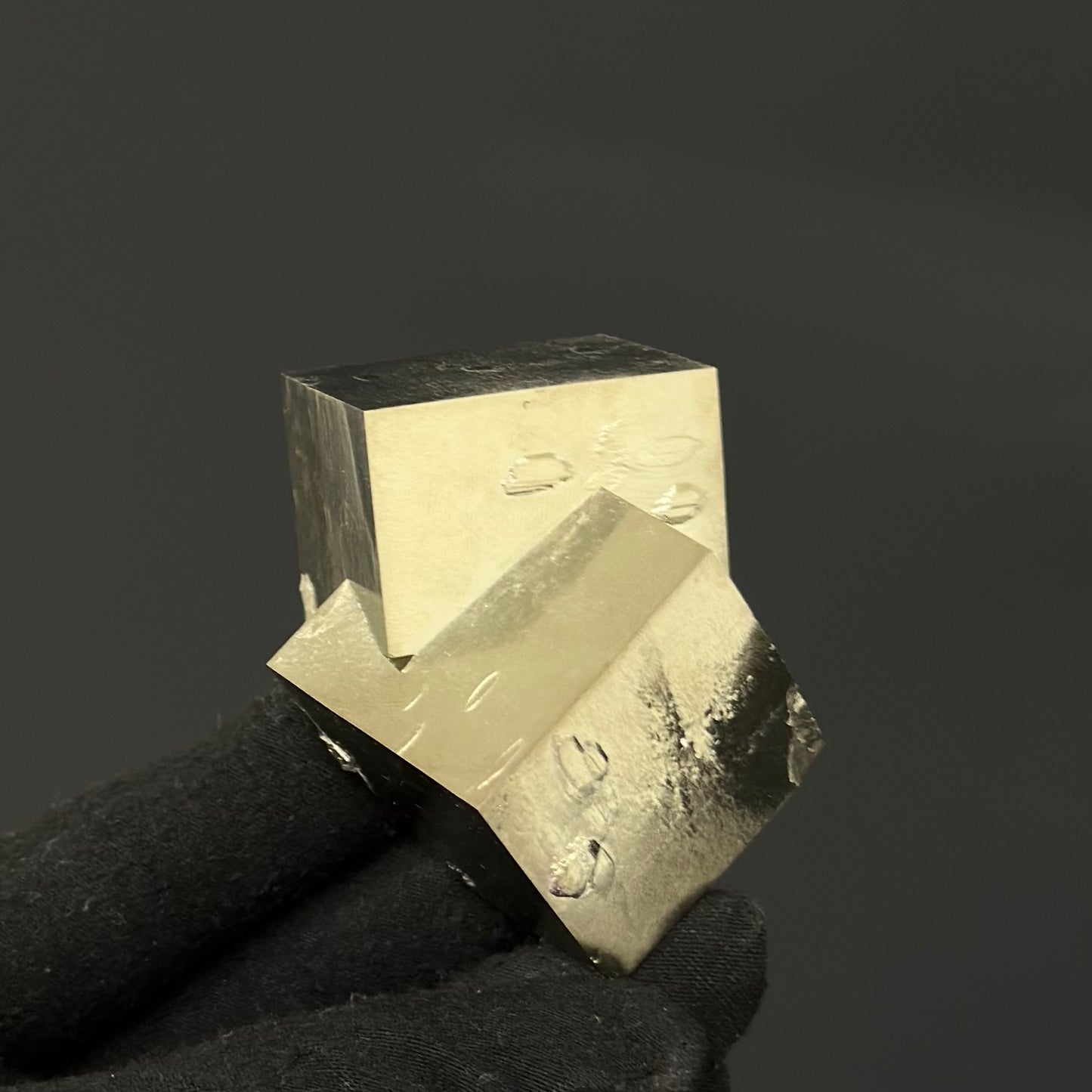 Intergrown Pyrite Cubes Specimen from Mina Ampliación A Victoria, Navajún, Spain.