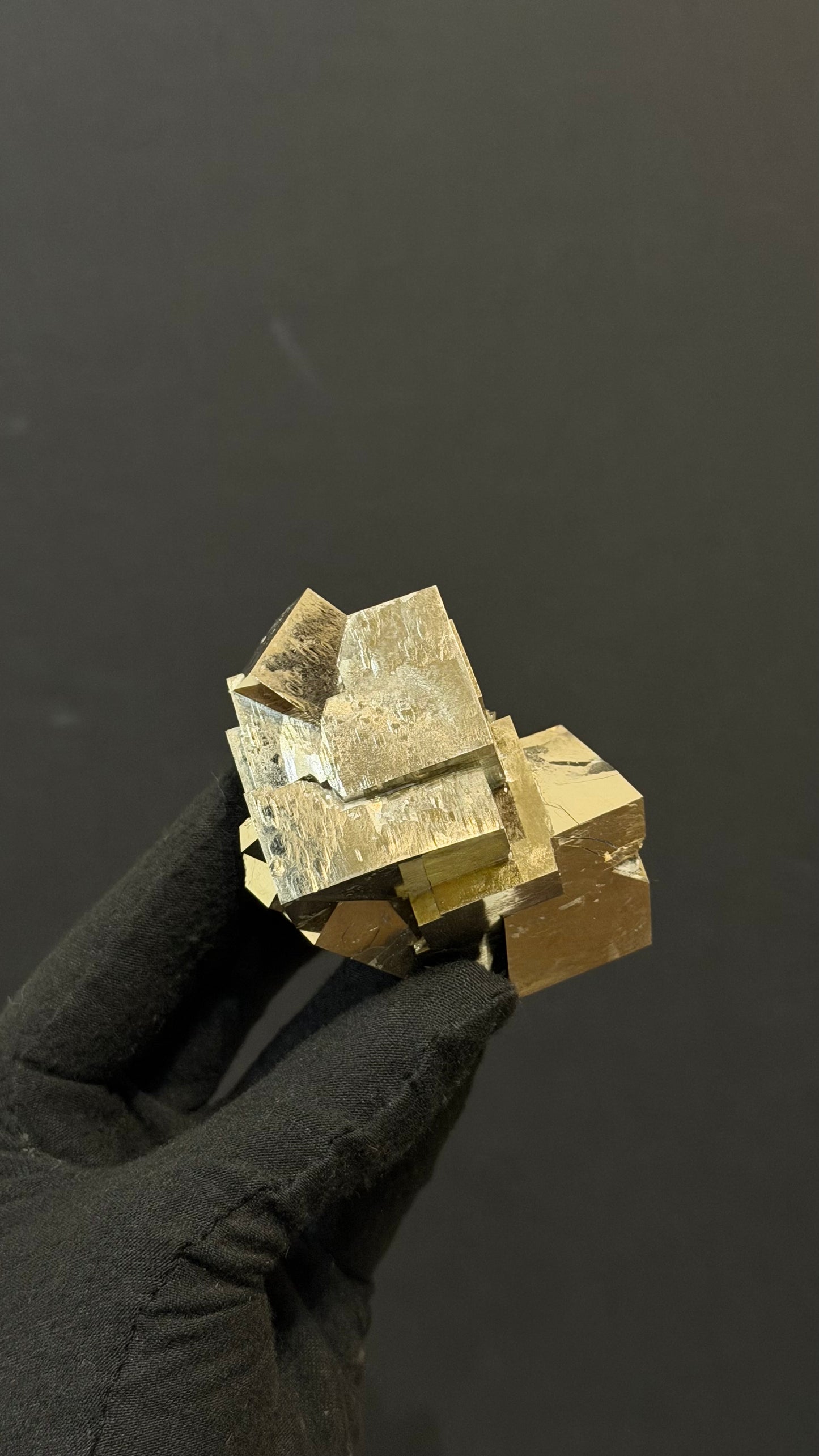 *Intergrown Pyrite Cubes Specimen from Mina Ampliación A Victoria, Navajún, Spain.