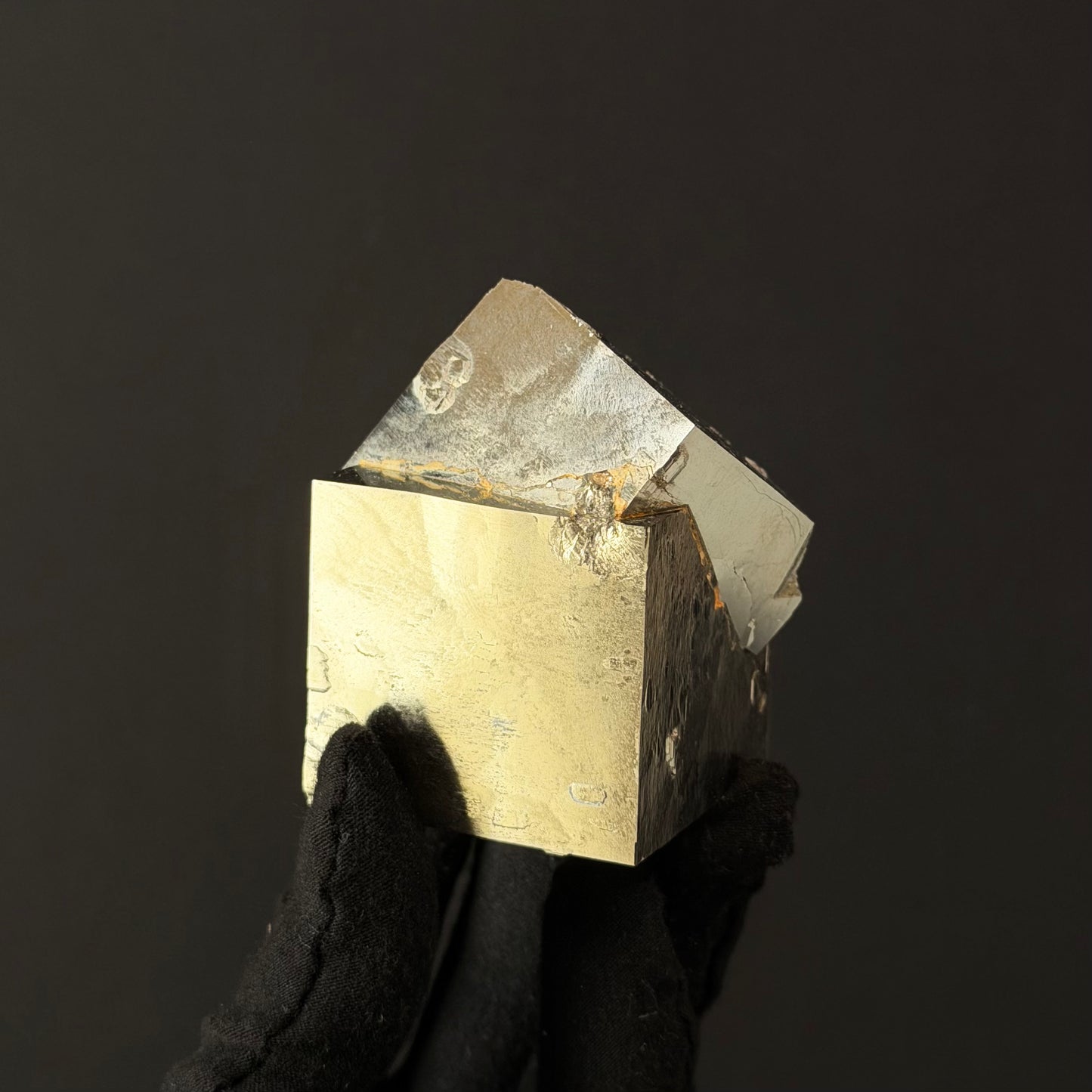 *Intergrown Pyrite Cubes Specimen from Mina Ampliación A Victoria, Navajún, Spain.